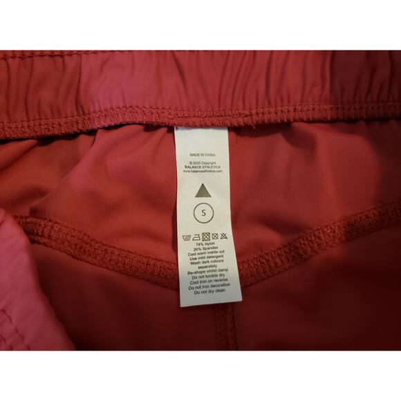 (O5) Balance Athletica Joggers Womens Size S Gym Athletic Rust Red Strertch - Picture 8 of 8